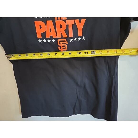 Nike San Francisco Giants Black Orange Medium Join the Party T Shirt Slim Fit L - Picture 7 of 12